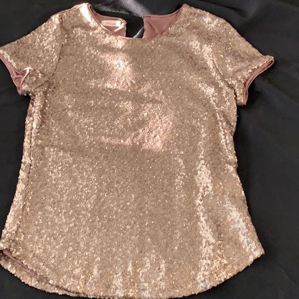 Gold Sequin Top